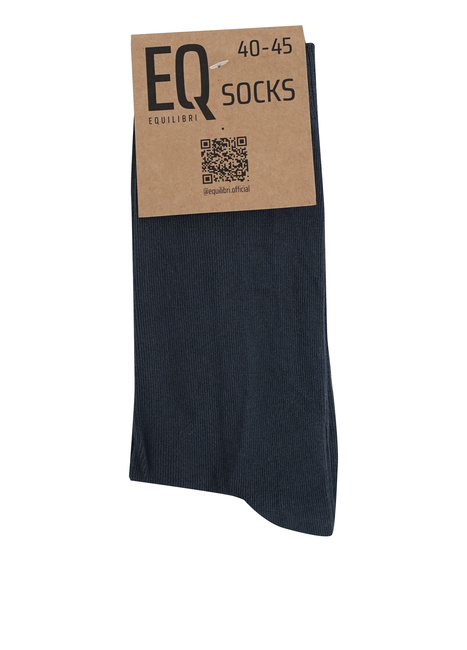 Фото ракурс 1 - Мужские серые носки EQUILIBRI артикул M711 004 000 Grafite No season