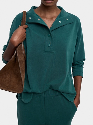 Фото ракурс 1 - Жіночий зелений світшот Parfois артикул 239493 _GN FW2025