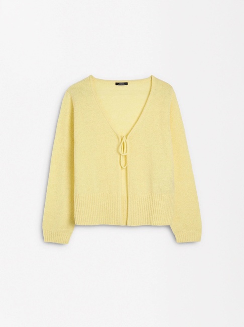 Жіночий жовтий кардиган Parfois артикул 230533 _YL SS2025 Фото ракурс 6 - Жіночий жовтий кардиган Parfois артикул 230533 _YL SS2025