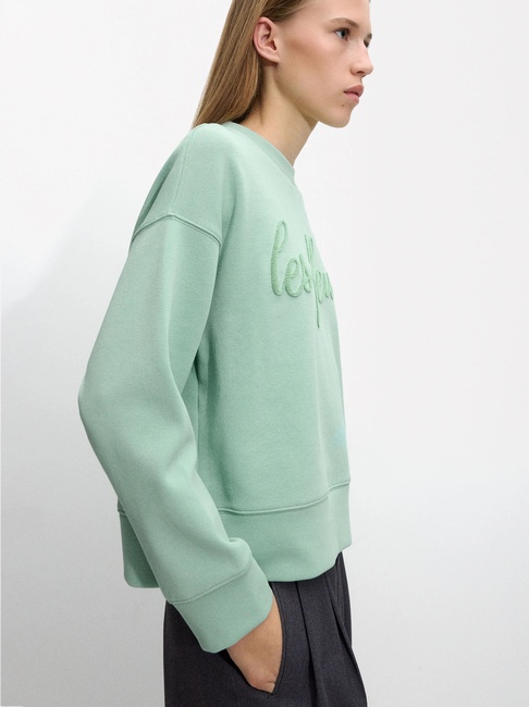 Жіночий бірюзовий світшот Parfois артикул 230804 _TL SS2025 Фото ракурс 3 - Жіночий бірюзовий світшот Parfois артикул 230804 _TL SS2025