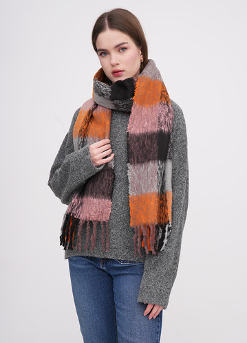 Фото ракурс 1 - Жіночий коричневий шарф EQUILIBRI артикул W882 007 000 CAMEL FW2025