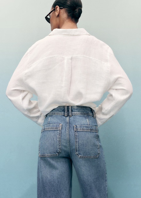 Фото ракурс 5 - Жіночі сині джинси Mango артикул 17001238 TM 1 season