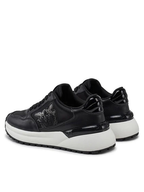 Фото ракурс 3 - Женские черные кроссовки Pinko артикул SS0055-P073 Z99 FW2025