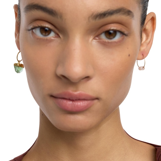 Женские золотые серьги Parfois артикул 237378 _HM FW2025 Фото ракурс 3 - Женские золотые серьги Parfois артикул 237378 _HM FW2025