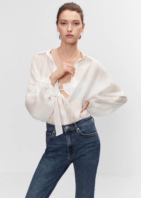 Фото ракурс 6 - Женские синие джинсы Mango артикул 47042536 TO 4 season