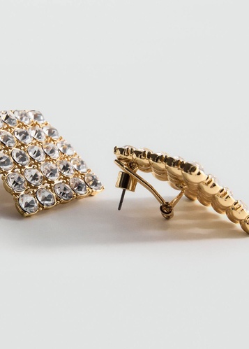 Фото ракурс 2 - Женские золотые серьги Mango артикул 17028640 OR 1 season