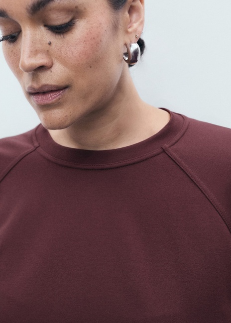 Жіночий бордовий світшот Mango артикул 17074097 78 1 season Фото ракурс 7 - Жіночий бордовий світшот Mango артикул 17074097 78 1 season