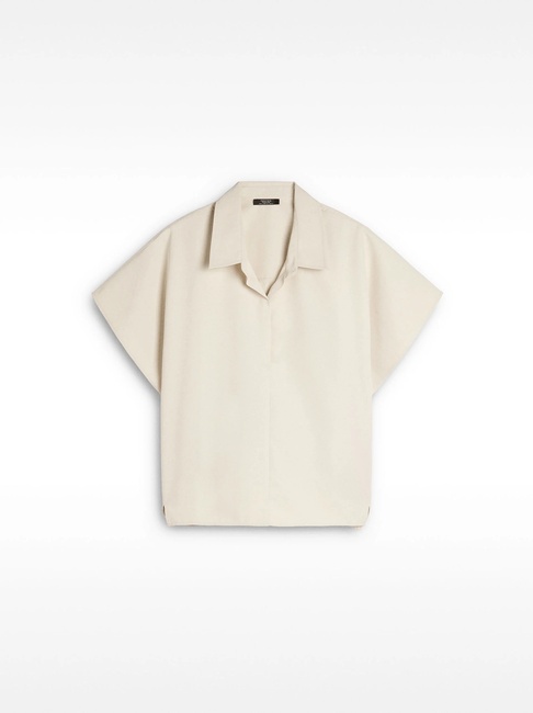 Фото ракурс 5 - Жіноча молочна блузка Parfois артикул 236661 _EC FW2025