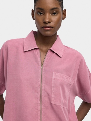 Фото ракурс 1 - Жіноча рожева блузка Parfois артикул 240320 _PK FW2025