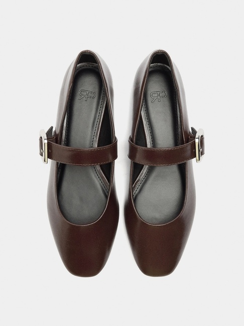 Фото ракурс 3 - Жіночі коричневі туфлі Parfois артикул 239517 _BN FW2025