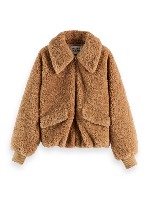 Фото ракурс 5 - Женская коричневая куртка SCOTCH & SODA артикул U9G00921T U294 FW2025