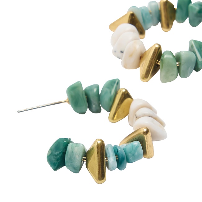 Фото ракурс 2 - Женские разноцветные серьги Parfois артикул 238718 _HM FW2025