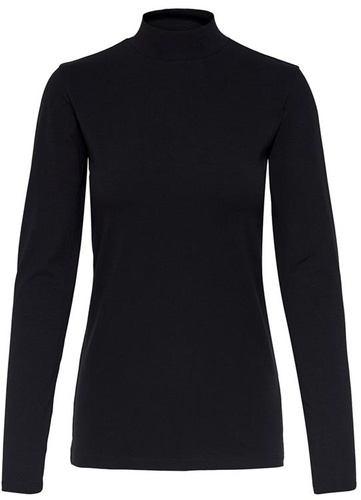 Фото ракурс 1 - Женская черная водолазка Only артикул 15211083 Black FW2025