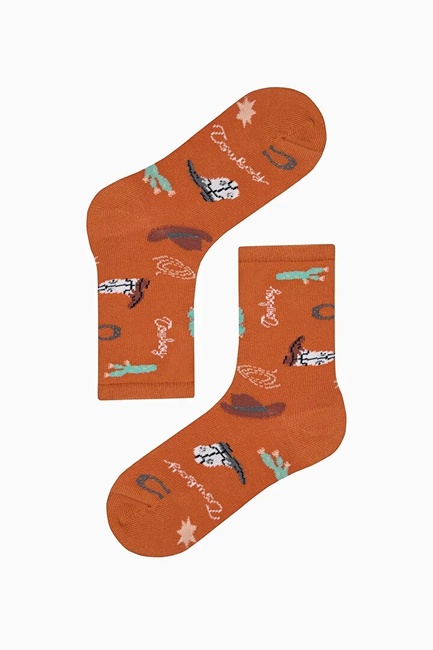 Фото ракурс 3 - Помаранчево-сині шкарпетки для хлопчиків Penti артикул PH70DKW725IY MIX 25SS