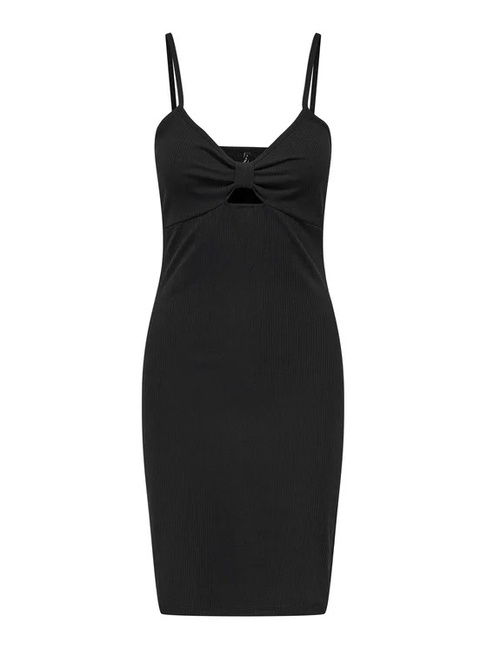 Жіноча чорна сукня Only артикул 15343601 Black SS2025 Фото ракурс 1 - Жіноча чорна сукня Only артикул 15343601 Black SS2025