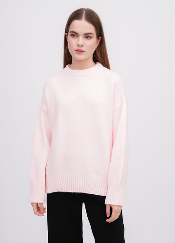 Фото ракурс 1 - Жіночий рожевий светр EQUILIBRI артикул W342 054 001 Pink FW2025