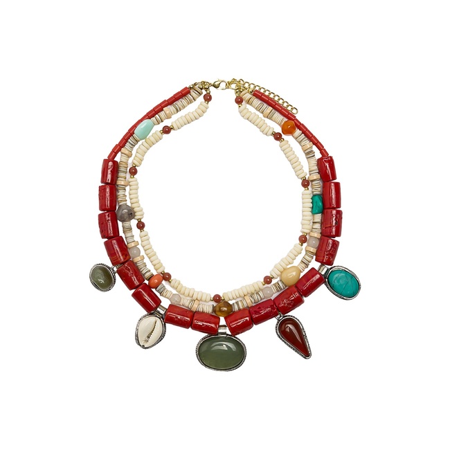 Жіноче різнокольоровe намисто Parfois артикул 237705 _HM FW2025 Фото ракурс 1 - Жіноче різнокольоровe намисто Parfois артикул 237705 _HM FW2025