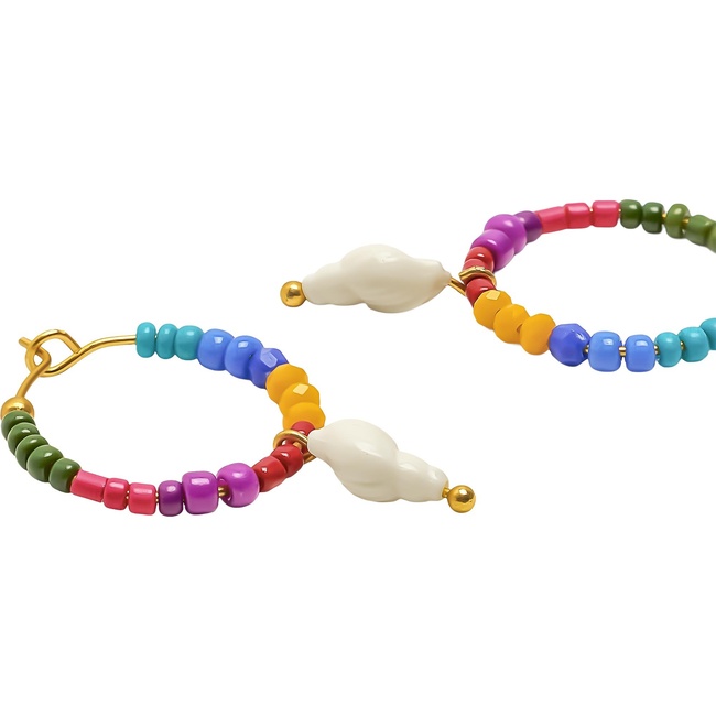 Женские разноцветные серьги Parfois артикул 235038 _BM FW2025 Фото ракурс 2 - Женские разноцветные серьги Parfois артикул 235038 _BM FW2025