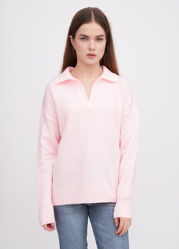 Фото ракурс 1 - Жіночий рожевий светр EQUILIBRI артикул W342 079 000 Pink FW2025
