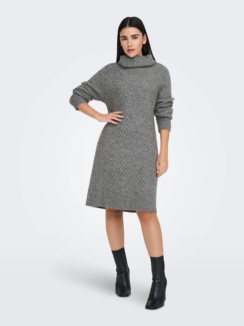 Фото ракурс 5 - Женское серое платье Only артикул 15328357 Medium Grey Melange FW2025