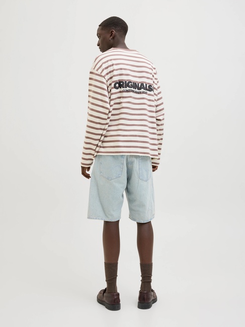 Фото ракурс 2 - Чоловічі сині шорти Jack & Jones артикул 12259783 Blue denim SS2025