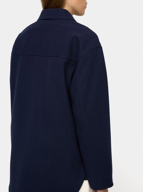 Фото ракурс 2 - Женская синяя рубашка Parfois артикул 238487 _NV FW2025