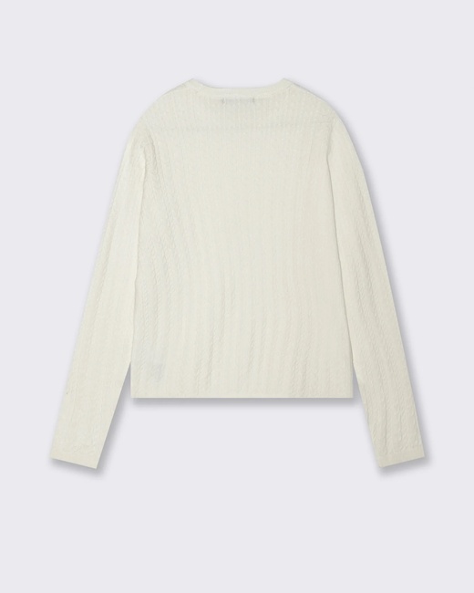 Фото ракурс 2 - Жіночий молочний джемпер Piazza Italia артикул 57947 IVORY FW2025