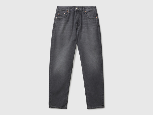 Фото ракурс 1 - Женские серые джинсы Benetton артикул 4OHWDF02Z 701 25A