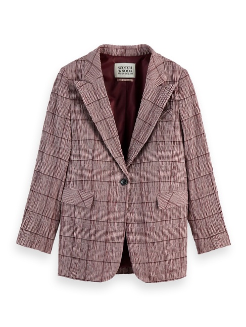 Фото ракурс 4 - Женский розовый пиджак SCOTCH & SODA артикул 179543 U106 SS2025