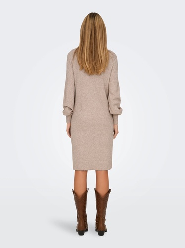 Фото ракурс 2 - Женское бежевое платье Only артикул 15312844 Mocha Meringue FW2025