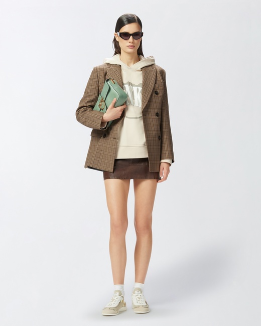 Женское белое худи Pinko артикул 104623-A2CU C03 SS2025 Фото ракурс 5 - Женское белое худи Pinko артикул 104623-A2CU C03 SS2025