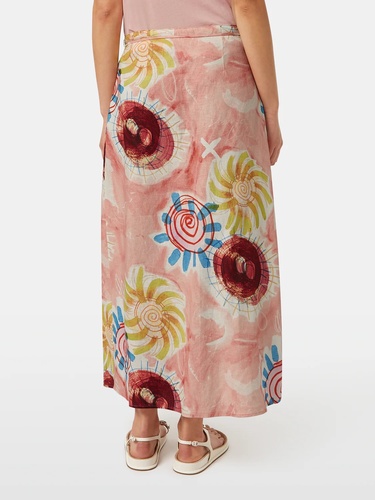 Фото ракурс 2 - Женская розовая юбка SCOTCH & SODA артикул UFS00722M U644 SS2025