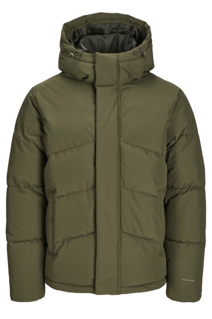 Фото ракурс 3 - Мужская зелёная куртка Jack & Jones  артикул 12259850 OLIVE NIGHT FW2024