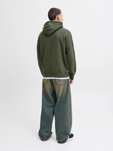 Фото ракурс 2 - Чоловіче зеленe худі Jack & Jones артикул 12233972 Duffel Bag FW2025