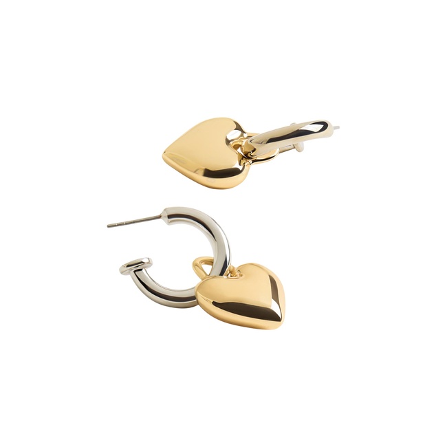 Фото ракурс 2 - Женские золотые серьги Parfois артикул 230085 _MM SS2025