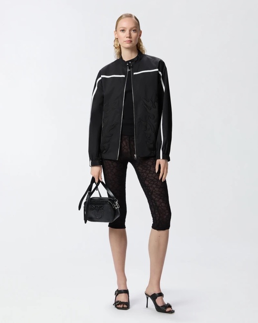 Жіночі чорні легінси Pinko артикул 105226-A2M5 Z99 SS2025 Фото ракурс 3 - Жіночі чорні легінси Pinko артикул 105226-A2M5 Z99 SS2025