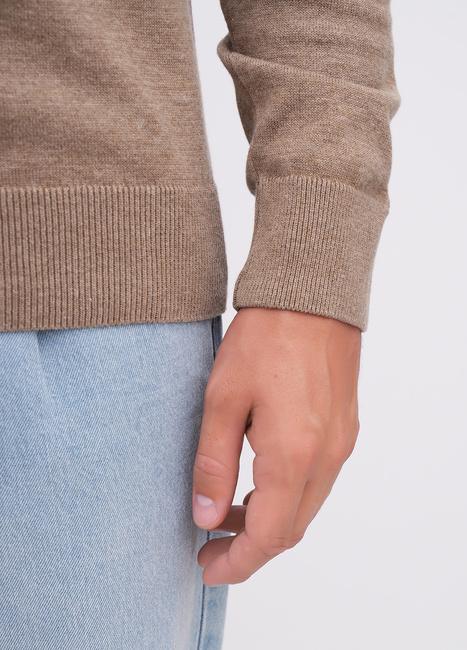 Чоловічий бежевий светр EQUILIBRI артикул M342 003 000 Beige FW2025 Фото ракурс 4 - Чоловічий бежевий светр EQUILIBRI артикул M342 003 000 Beige FW2025