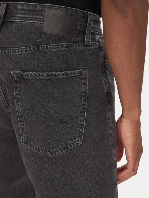 Фото ракурс 5 - Мужские черные шорты Jack & Jones артикул 12269532 black denim FW2025