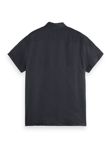 Фото ракурс 2 - Чоловіча чорна сорочка SCOTCH & SODA артикул 180572 001 SS2026