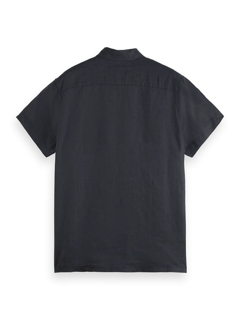 Фото ракурс 2 - Чоловіча чорна сорочка SCOTCH & SODA артикул 180572 001 SS2026