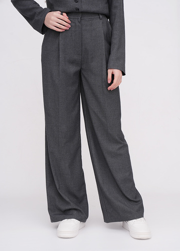Фото ракурс 1 - Жіночі сірі брюки EQUILIBRI артикул BW491014 201 Grey FW2025