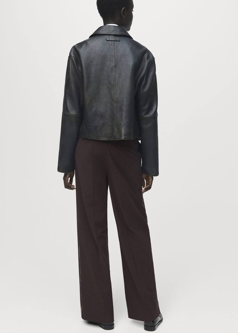 Женские коричневые брюки Mango артикул 17077904 32 1 season Фото ракурс 2 - Женские коричневые брюки Mango артикул 17077904 32 1 season