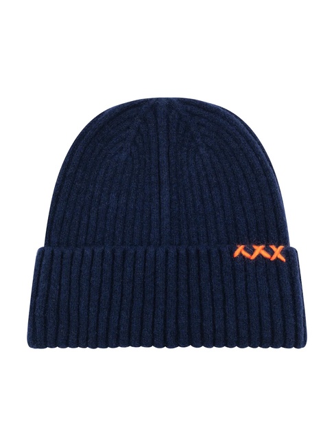 Фото ракурс 1 - Унісекс синя шапка SCOTCH & SODA артикул SSM5-2292 410 FW2025