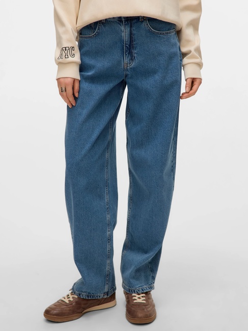 Фото ракурс 6 - Женские синие джинсы Vero Moda артикул 10332234 Medium Blue Denim FW2025