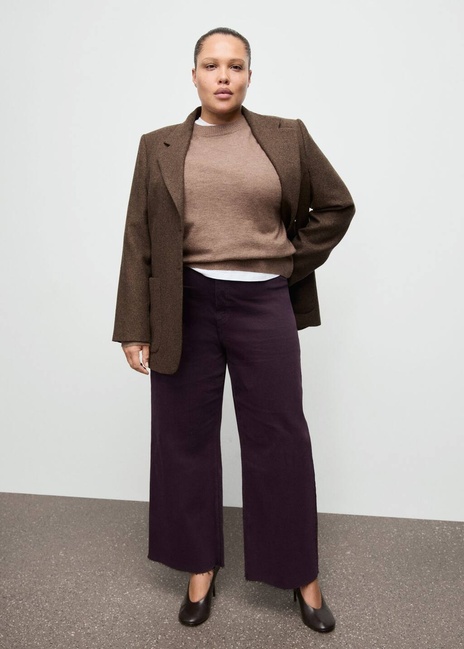 Фото ракурс 5 - Женские бордовые джинсы Mango артикул 27011245 77 2 season