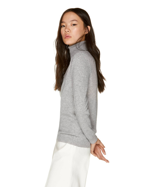 Фото ракурс 6 - Женская серая водолазка Benetton артикул 1002D2348 501 25A