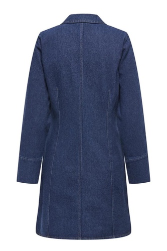 Фото ракурс 2 - Женское синее платье Only артикул 15359515 DARK BLUE DENIM FW2025