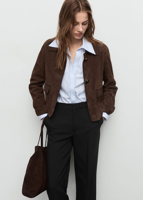 Женские черные брюки Mango артикул 17096743 99 1 season Фото ракурс 4 - Женские черные брюки Mango артикул 17096743 99 1 season