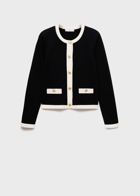 Фото ракурс 3 - Женский черный жакет Mango артикул 17085821 99 1 season