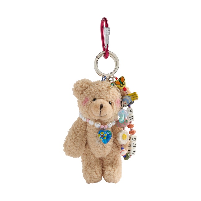 Фото ракурс 2 - Жіночий бежевий брелок Parfois артикул 229216 _HM FW2025